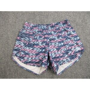 The North Face Shorts Womens XS Pink Blue Pattern Running Zip Pocket‎ NF0A2WKJ